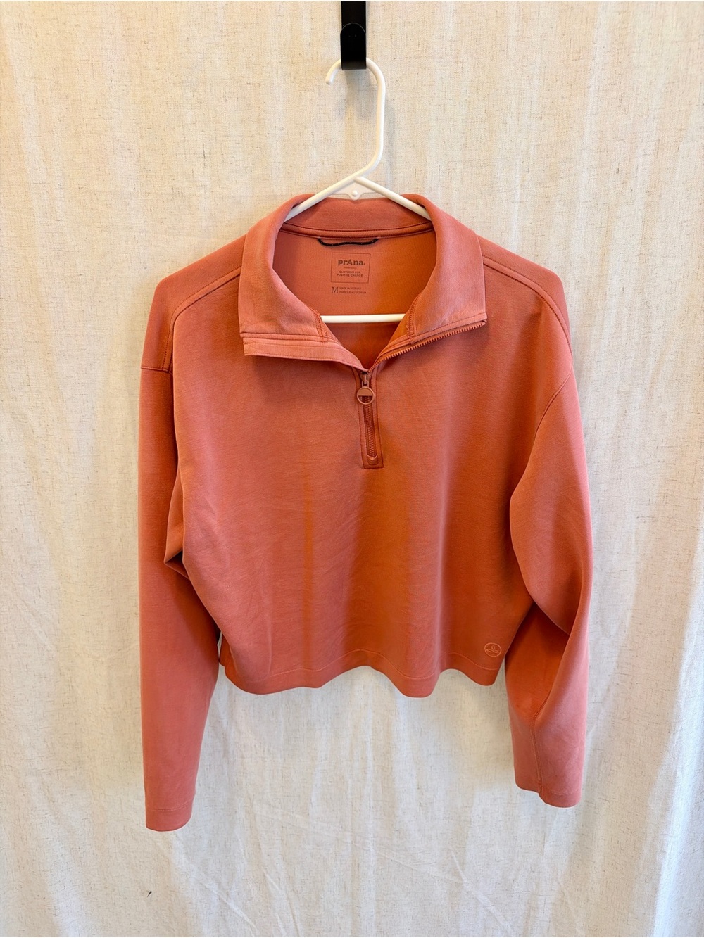 Prana Women's Half-Zip Pullover in Terracotta